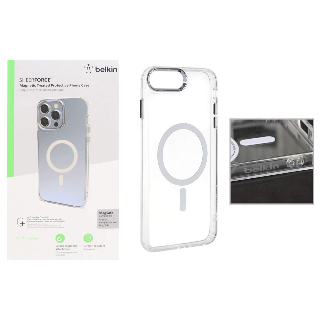 قاب belkin شفاف Magsafe مدل Apple iPhone 7 Plus / iPhone 8 Plus (پک دار)